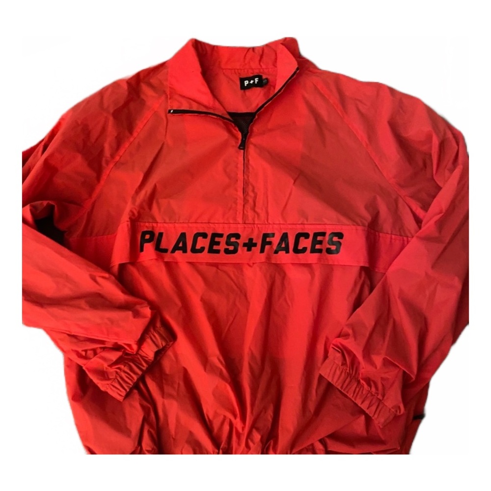 Places+Faces Hot Pink/Red Windbreaker
